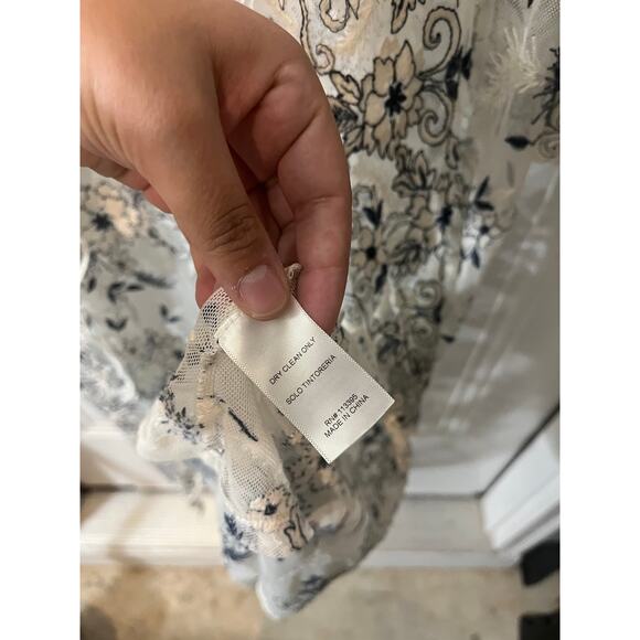 CindiGindi Embroidered Floral Fairy Whimsigoth White Coverup Duster Cardigan - Picture 6 of 10